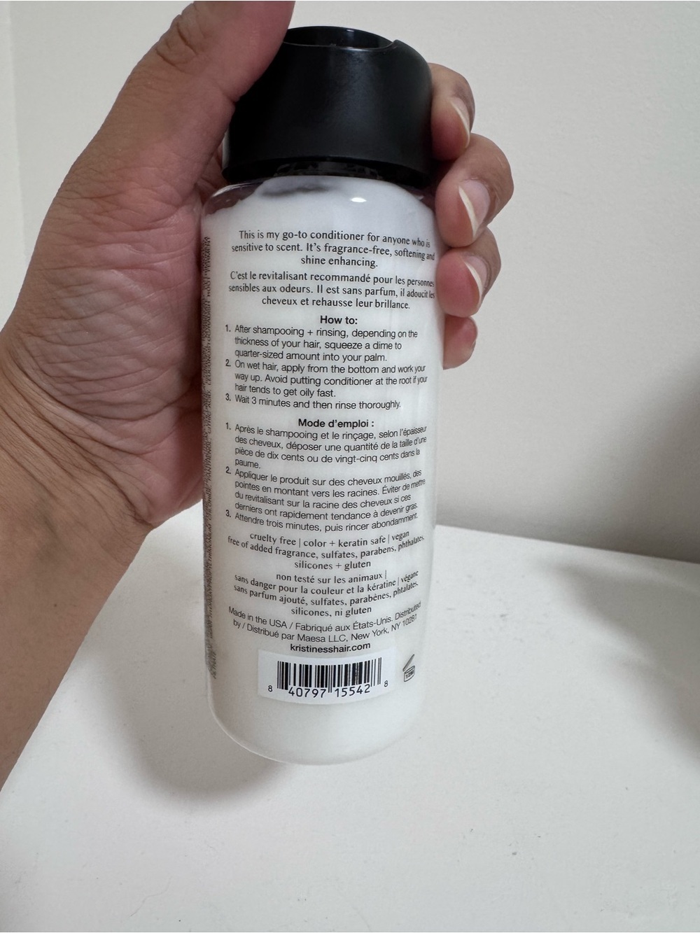 Kristin Ess Fragrance-Free Shine Enhancing Conditioner (10 fl oz or 296 ml) - Picture 3 of 4